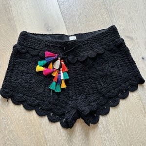 Surf gypsy crochet shorts